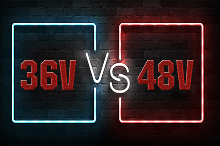 36V VS 48V e bike Battery