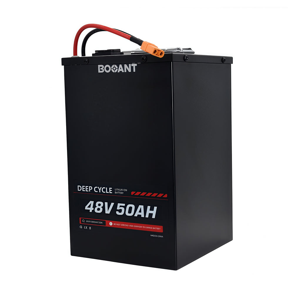 BOOANT 48V 50Ah Deep Cycle Lithium Battery for Electric Scooter and E-Bike - High Capacity Long Range Power