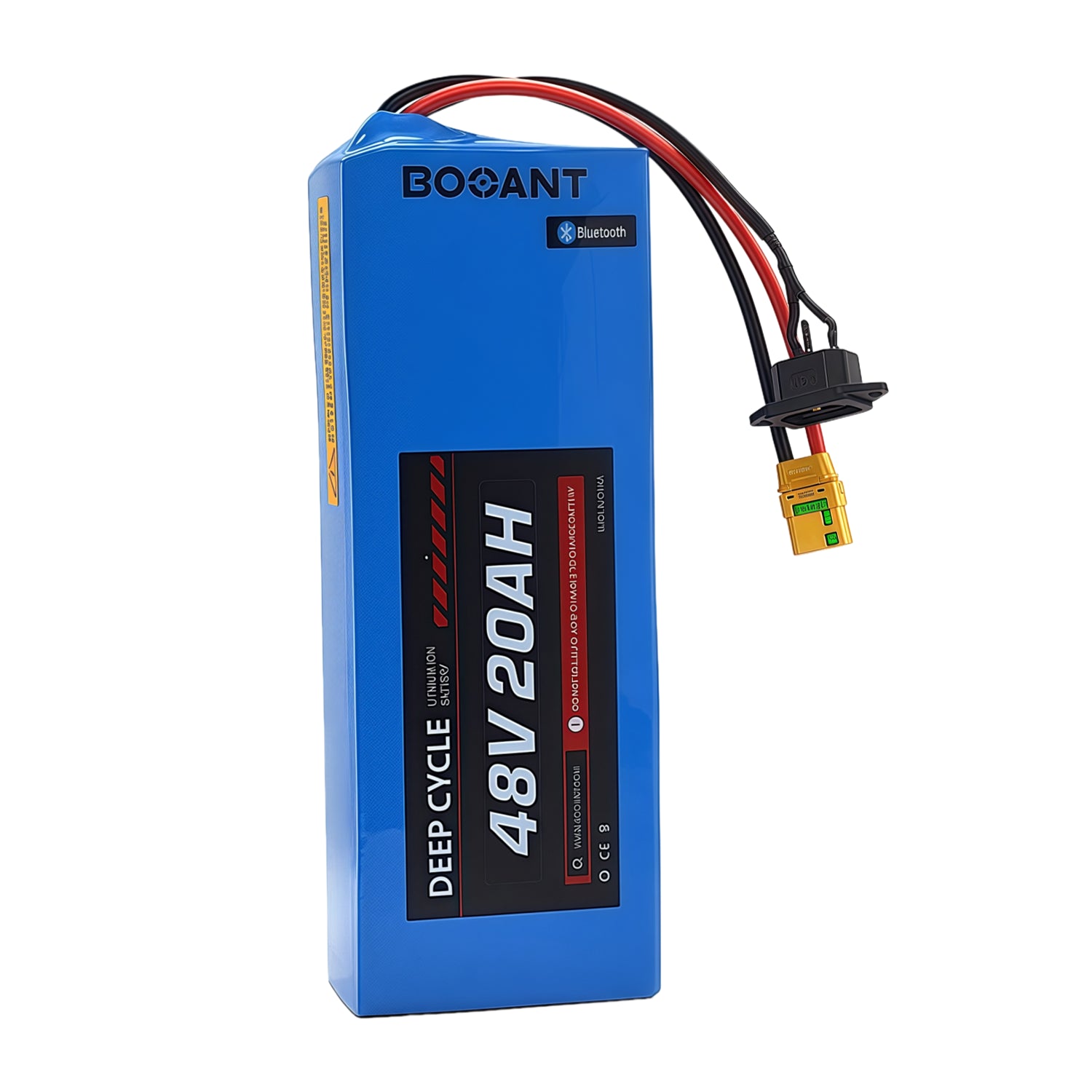 BOOANT 48V 20AH Deep Cycle Battery - Front Perspective
