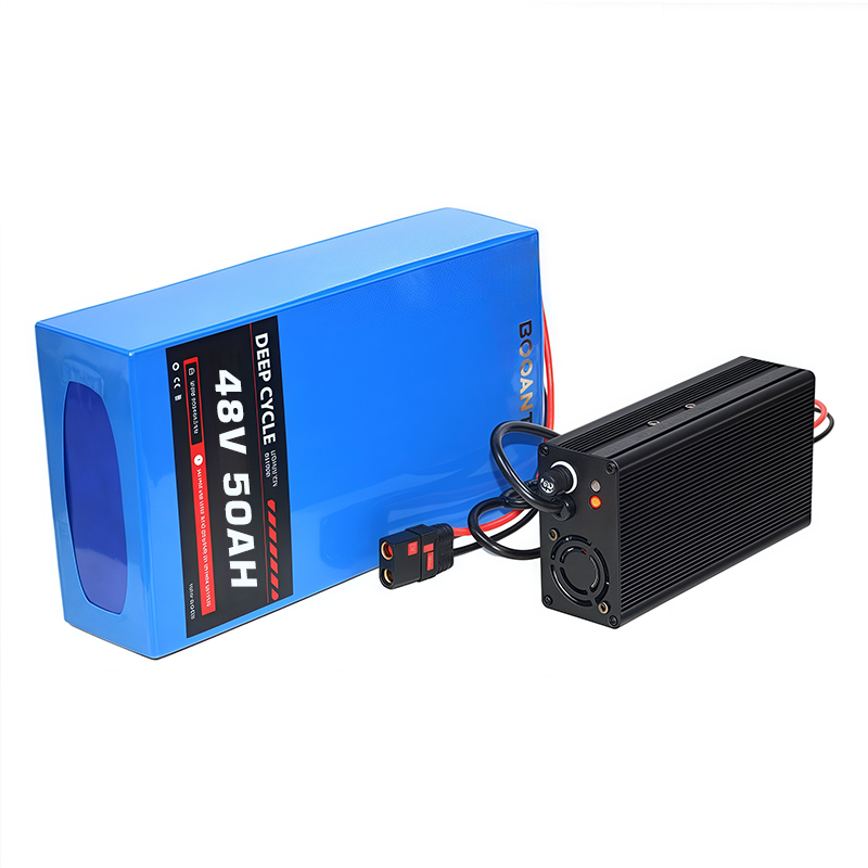 Long-Range Powe 48V 50Ah Battery for EBOX Ebikes · Built with Genuine Samsung 50G Cells · Includes 10A Fast Charger