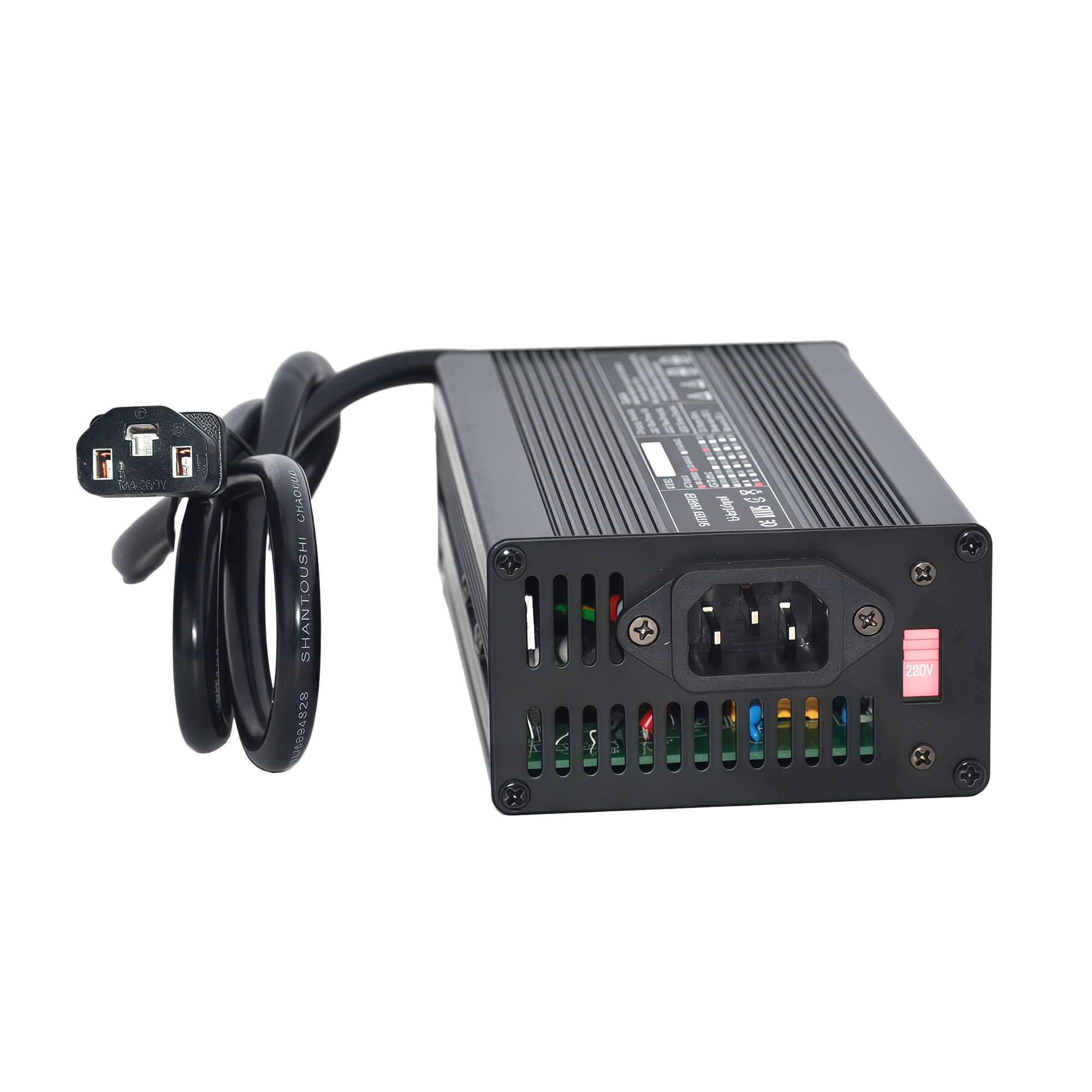 42V 5A/10A Lithium Battery Charger - 420W Fast Charging for 36V Li-ion, Global Voltage & Aluminum Cooling