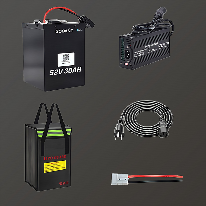 52V 30Ah eBike Battery - 2000W High Power for 80+ Miles Range | BOOANT