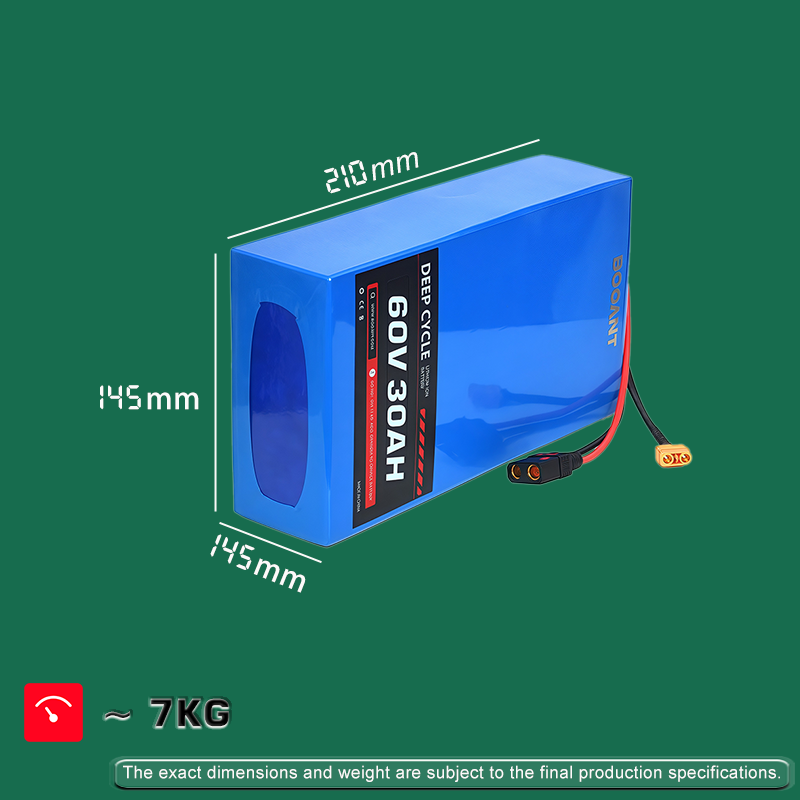 60V 30AH Lithium Battery with Samsung 50S Cell for Tuttio Soleil 01 eBike