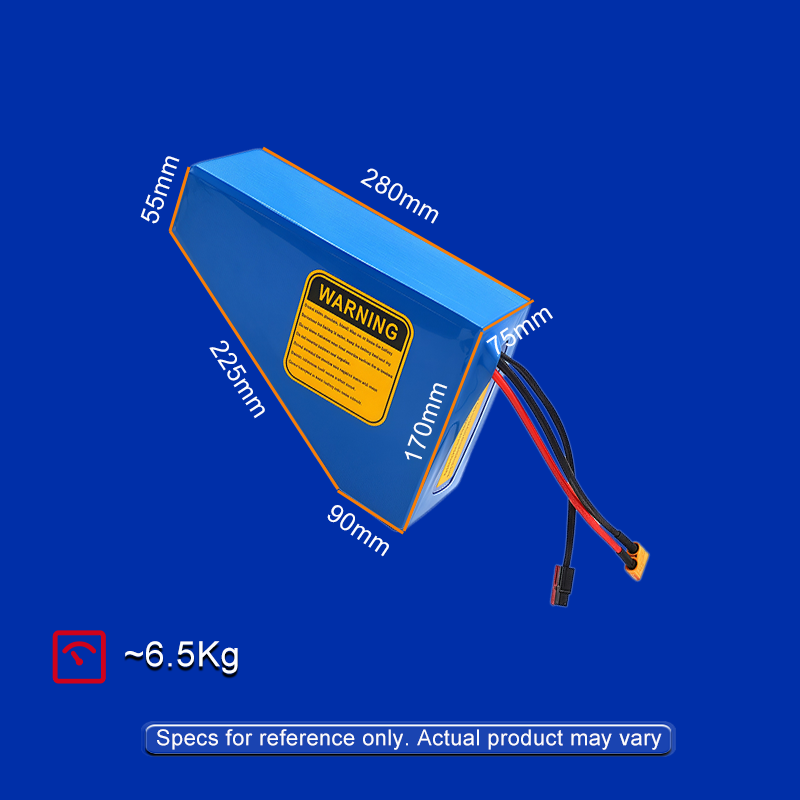 72V 20Ah Triangle Lithium Battery | Premium Samsung 50G Cells | Bluetooth BMS