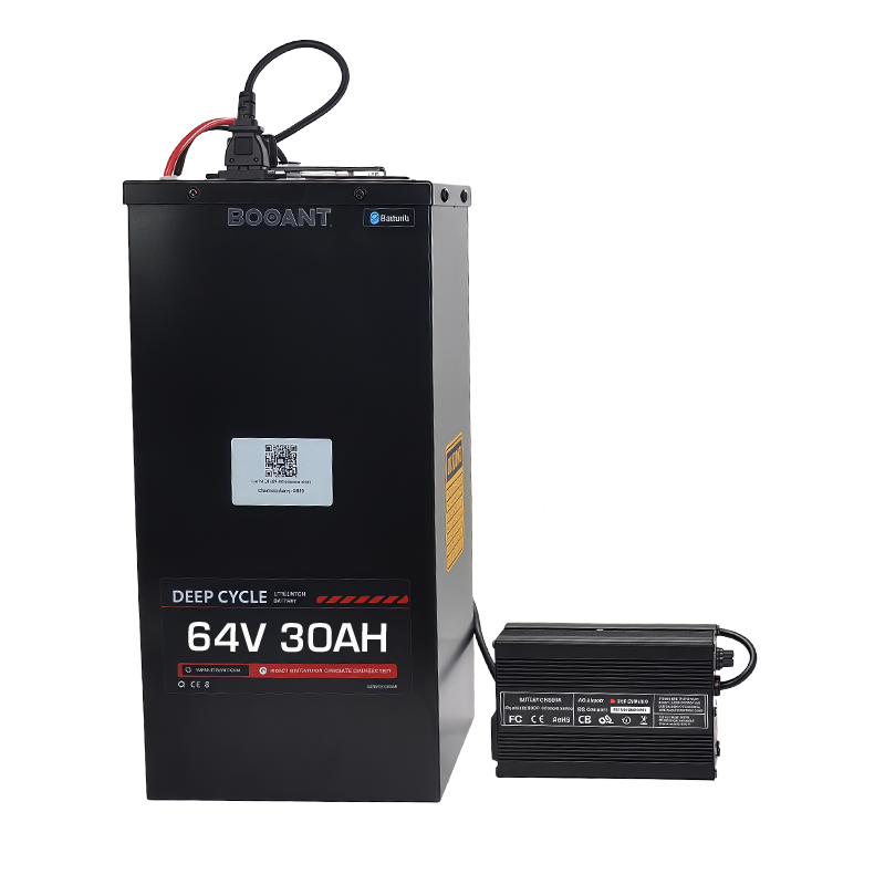 20S 60V 64V 30AH LiFePo4 Battery With Metal Casing