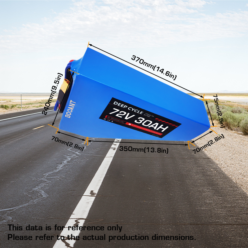 BOOANT 72V 30Ah eBike Triangle Lithium Battery