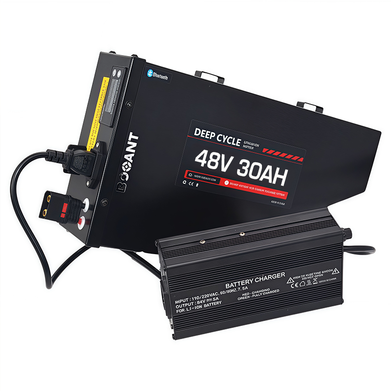 Booant 48V 30AH Battery with 54.6V 5A Fast Charger.