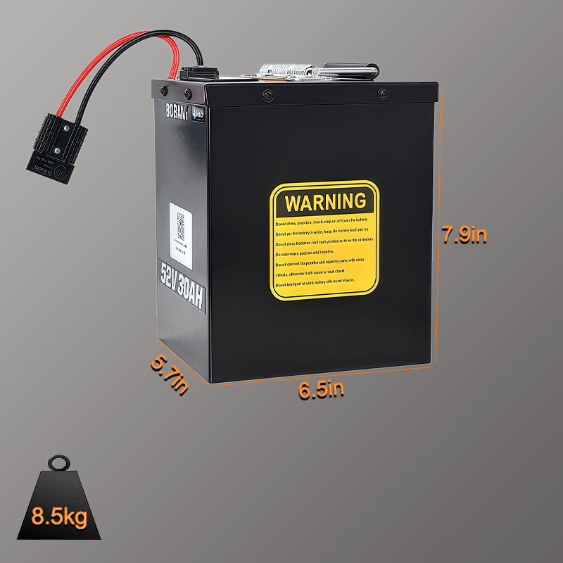 52V 30Ah eBike Battery - 2000W High Power for 80+ Miles Range | BOOANT