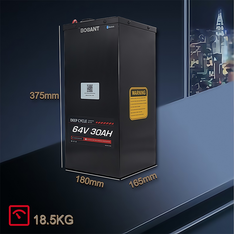 20S 60V 64V 30AH LiFePo4 Battery With Metal Casing