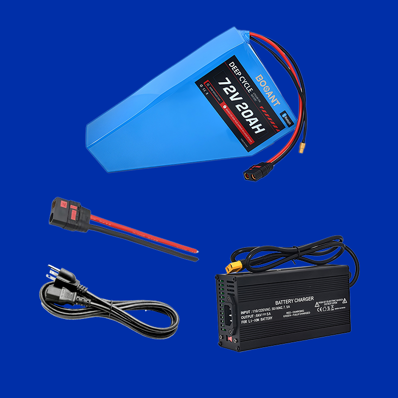 72V 20Ah Triangle Lithium Battery | Premium Samsung 50G Cells | Bluetooth BMS