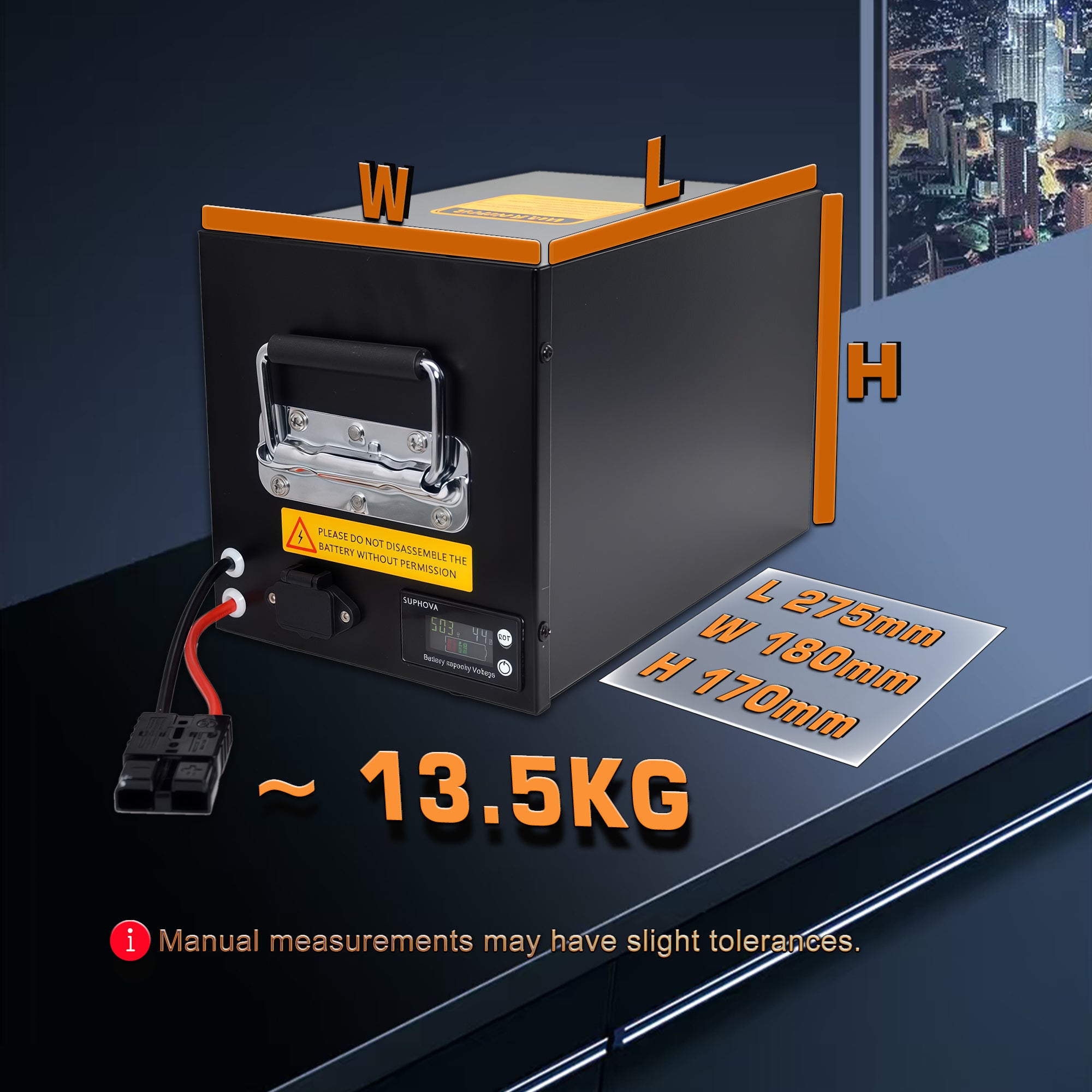 Samsung 50G Powered 52V 50Ah E-Bike Battery with Smart Bluetooth BMS
