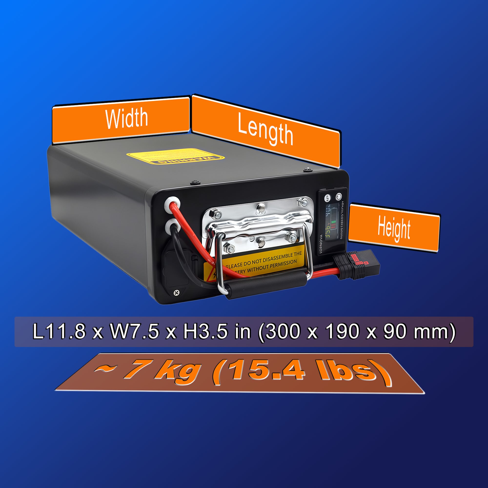 50+ Mile Range | 36V 30AH E-Bike Battery | Samsung 50G Cells | Bluetooth BMS